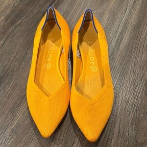 Rothy's Orange Flats Sleek Minimalist Design